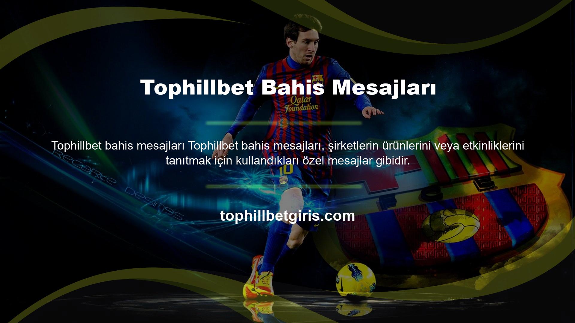 SMS aboneliğinden çıkmak için Tophillbet web sitesinde oturum açmanız, Canlı Yardım düğmesine bağlanmanız ve SMS listesinden bir numara istemeniz gerekir