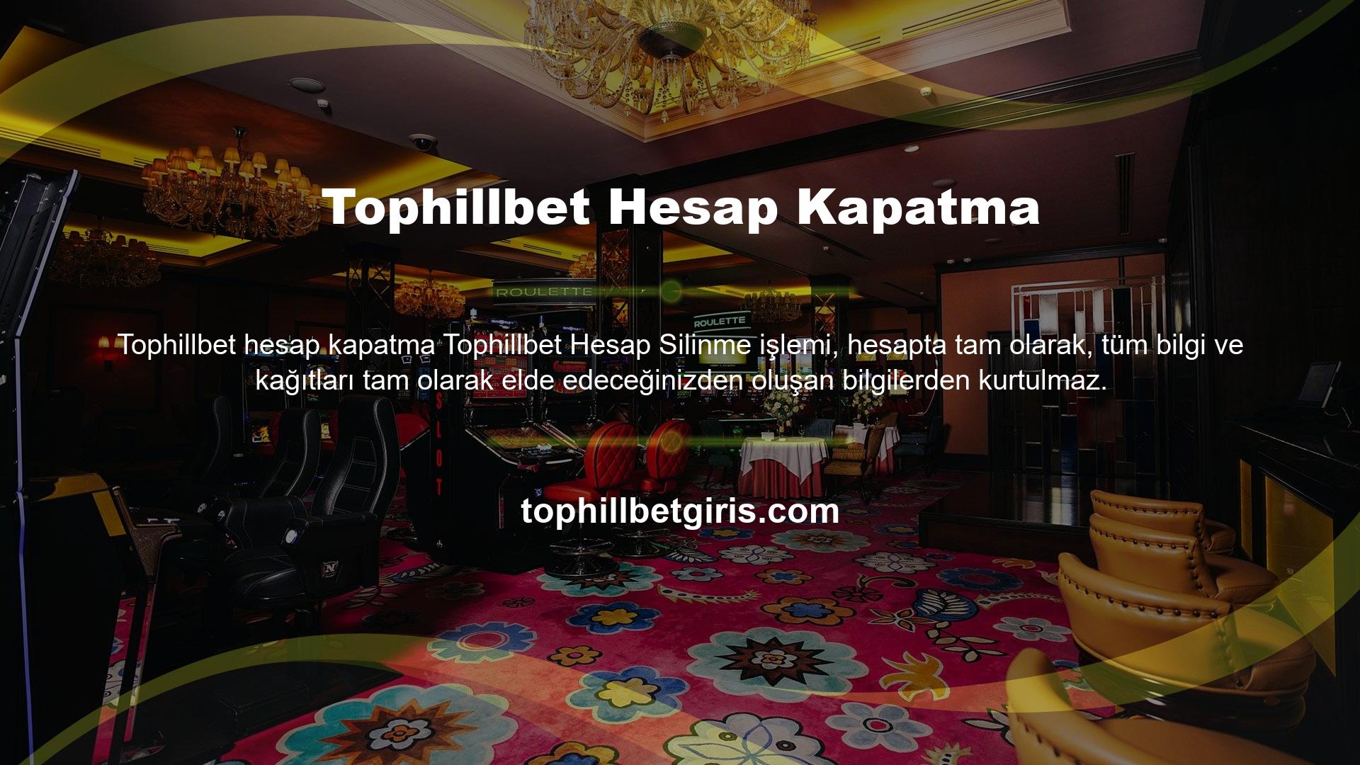 Siteye bağlılık tam üyelik iptali ve hesap silme işlemi ile koordine edilecektir